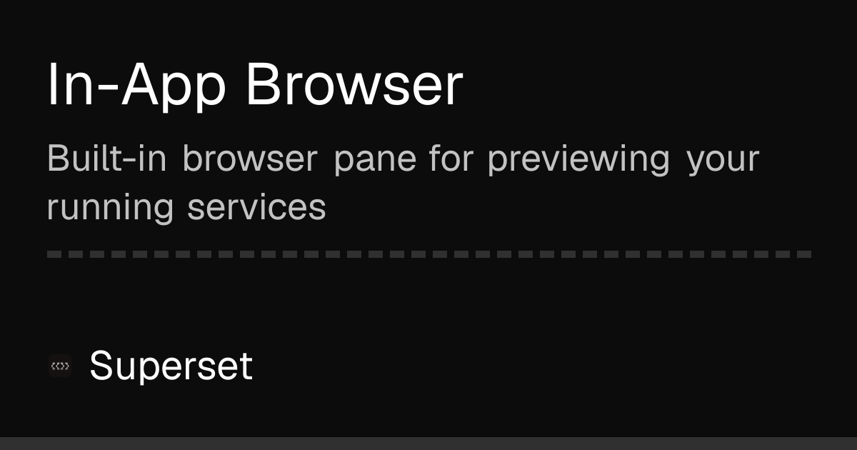 In-App Browser | Superset Docs